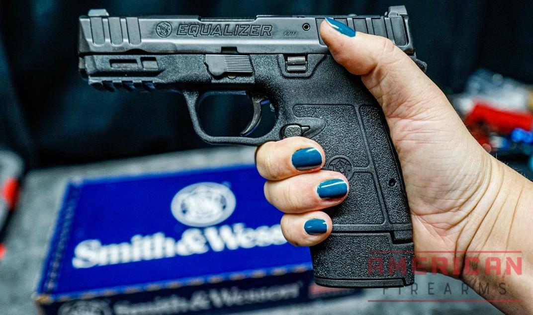 A proper grip is key with the Equalizer, as the grip safety will prevent the gun from firing without activation.