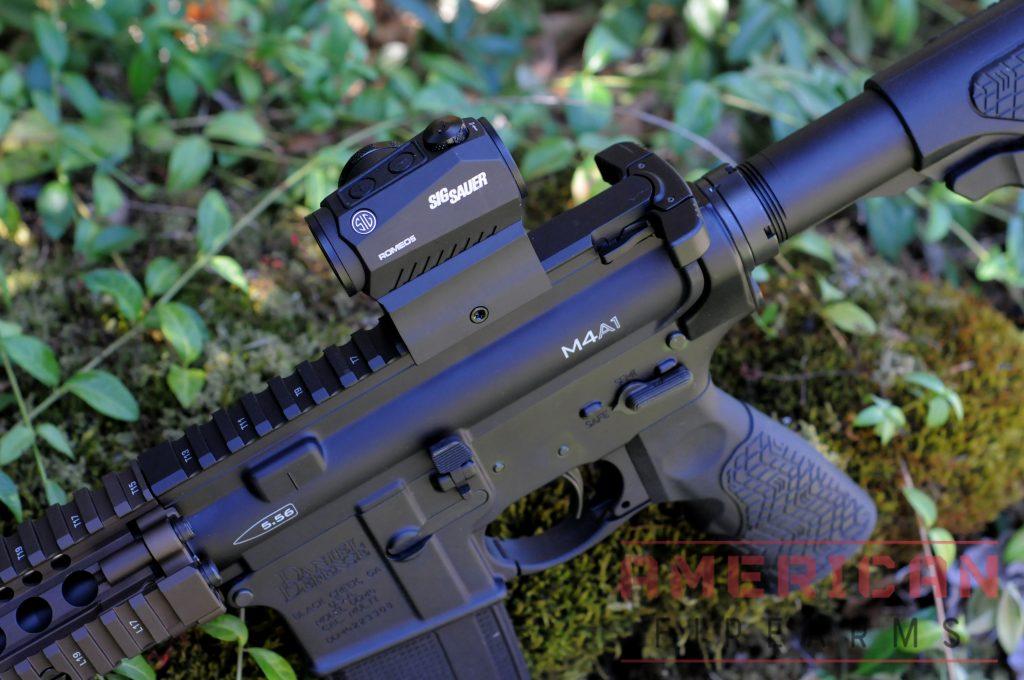 My Sig Romeo5 mounted on my DDM4A1. The one knock I have against the Romeo5 is the use of a star bit for mounting purposes, but it's a minor gripe.