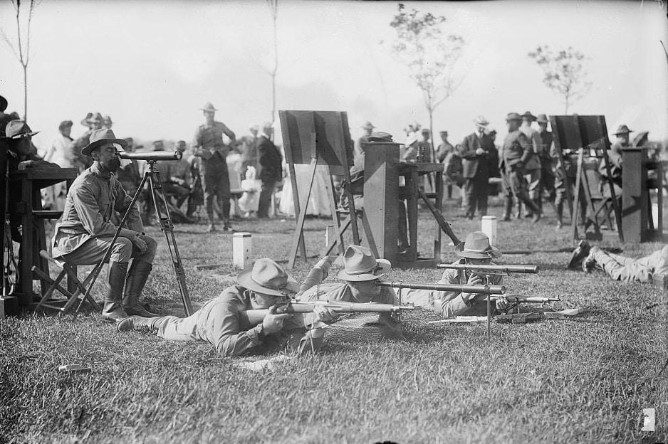 The National Matches, founded in 1903, were originally held at Sea Girt, New Jersey, only moving to Camp Perry in 1907 (Library of Congress)