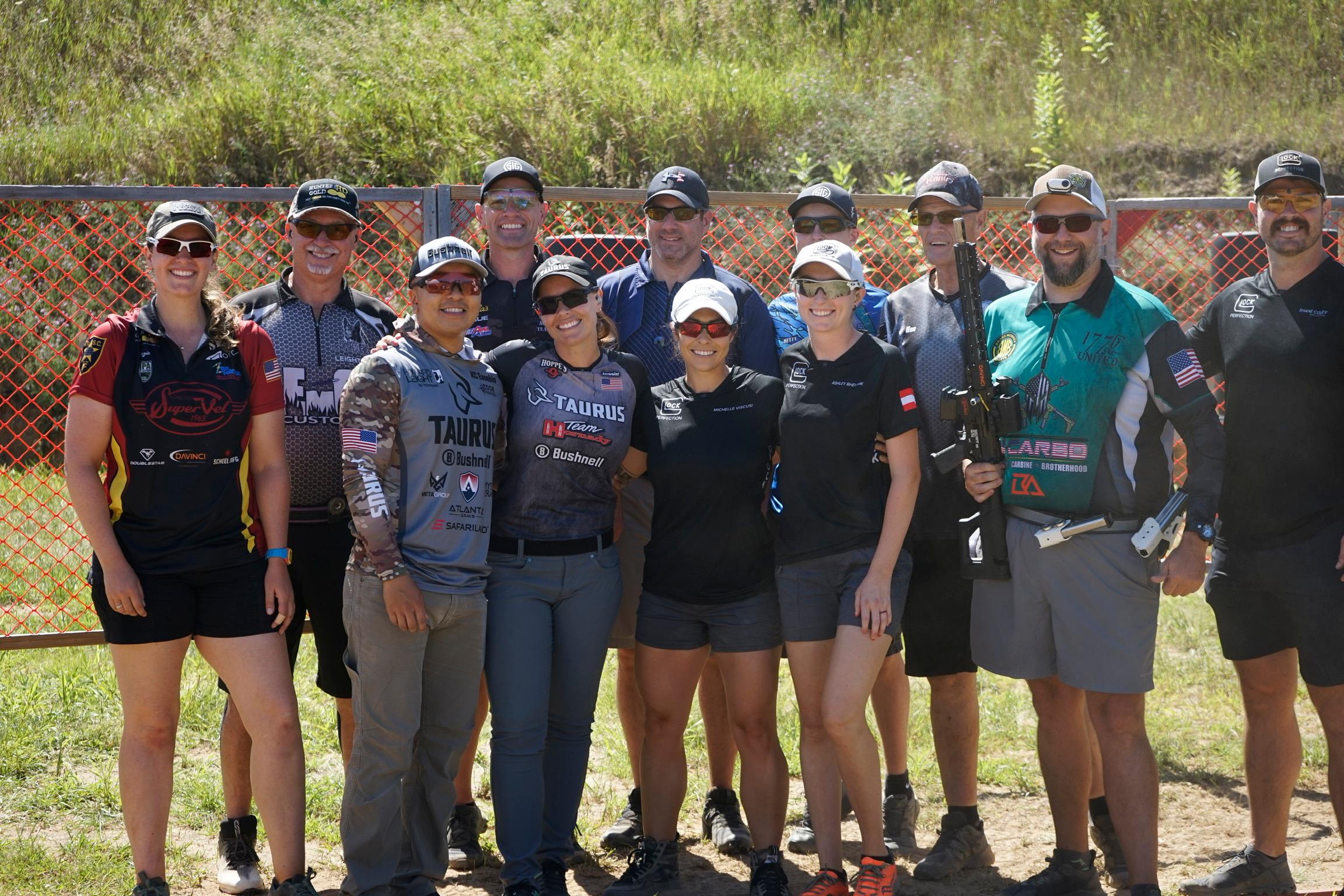 Kenzie shooting with team Glock