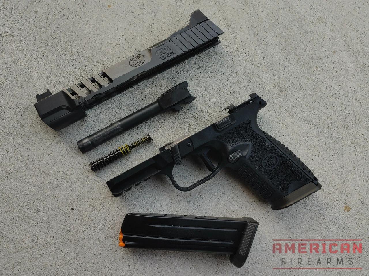 FN 509 LS Edge Disassembled