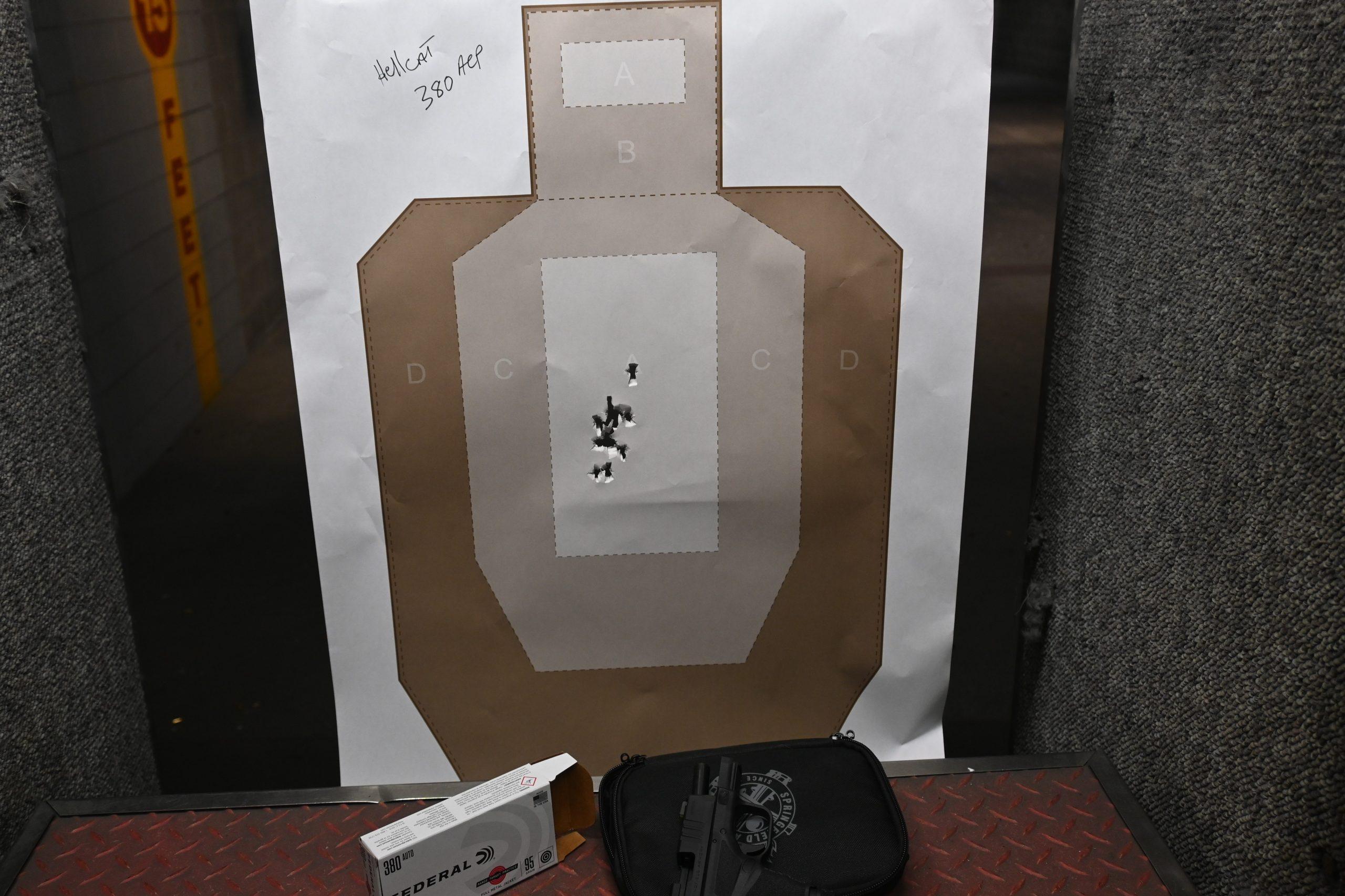 Range testing with the Hellcat 380