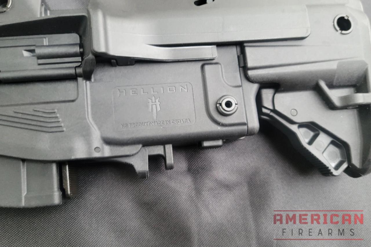 The "pinch" style bolt release is awkward to use, especially while trying to maintain a cheek weld.