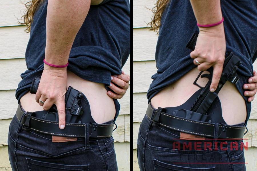 Finding the perfeect angle and cant for a comfortable draw is easy with the SuperTuck.