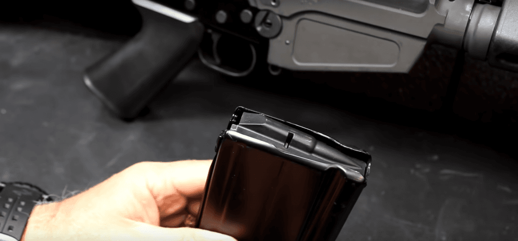 Stanag mags give it an even more classic feel.