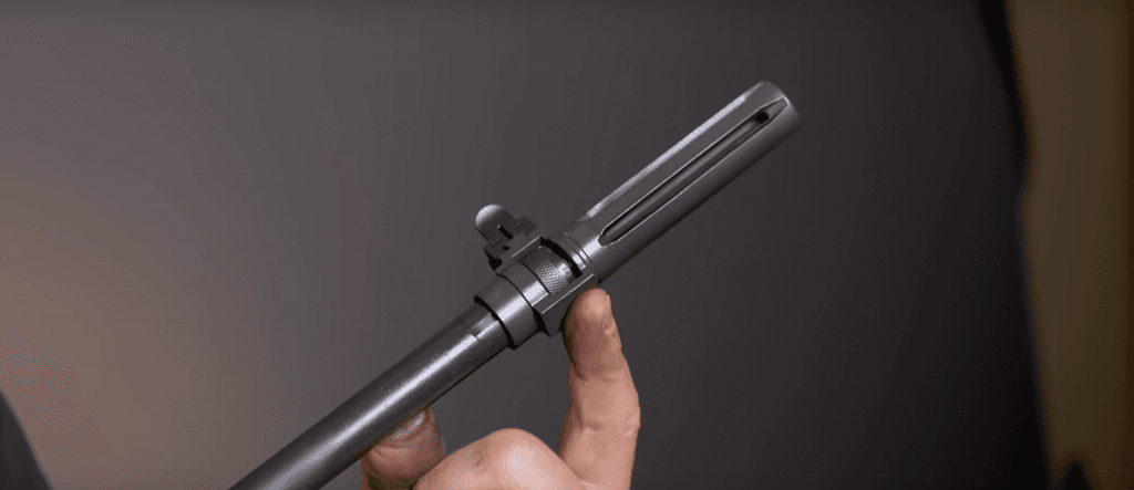 The M1A's classic (and unique) muzzle brake.