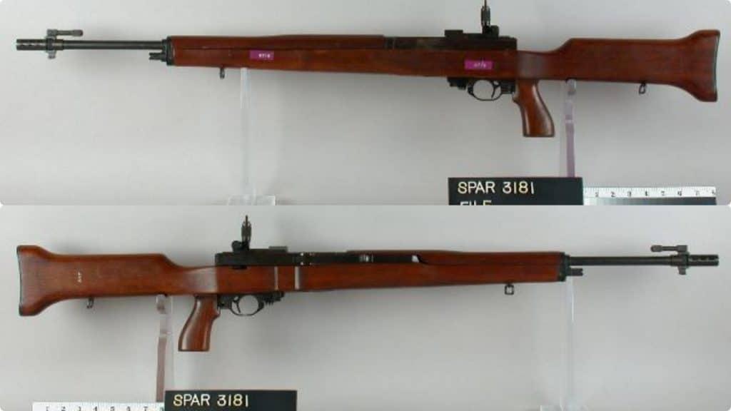 The experimental T25 lightweight rifle of 1948, chambered in 7.62x49mm T65 FA-T1, predated the M14 in 7.62 NATO by almost a decade (Photo: Springfield Armory National Historic Site)