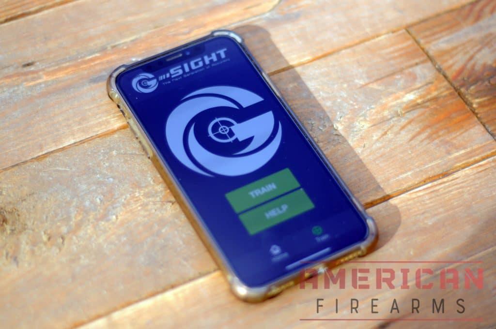 The G-Sight app is simple enough.