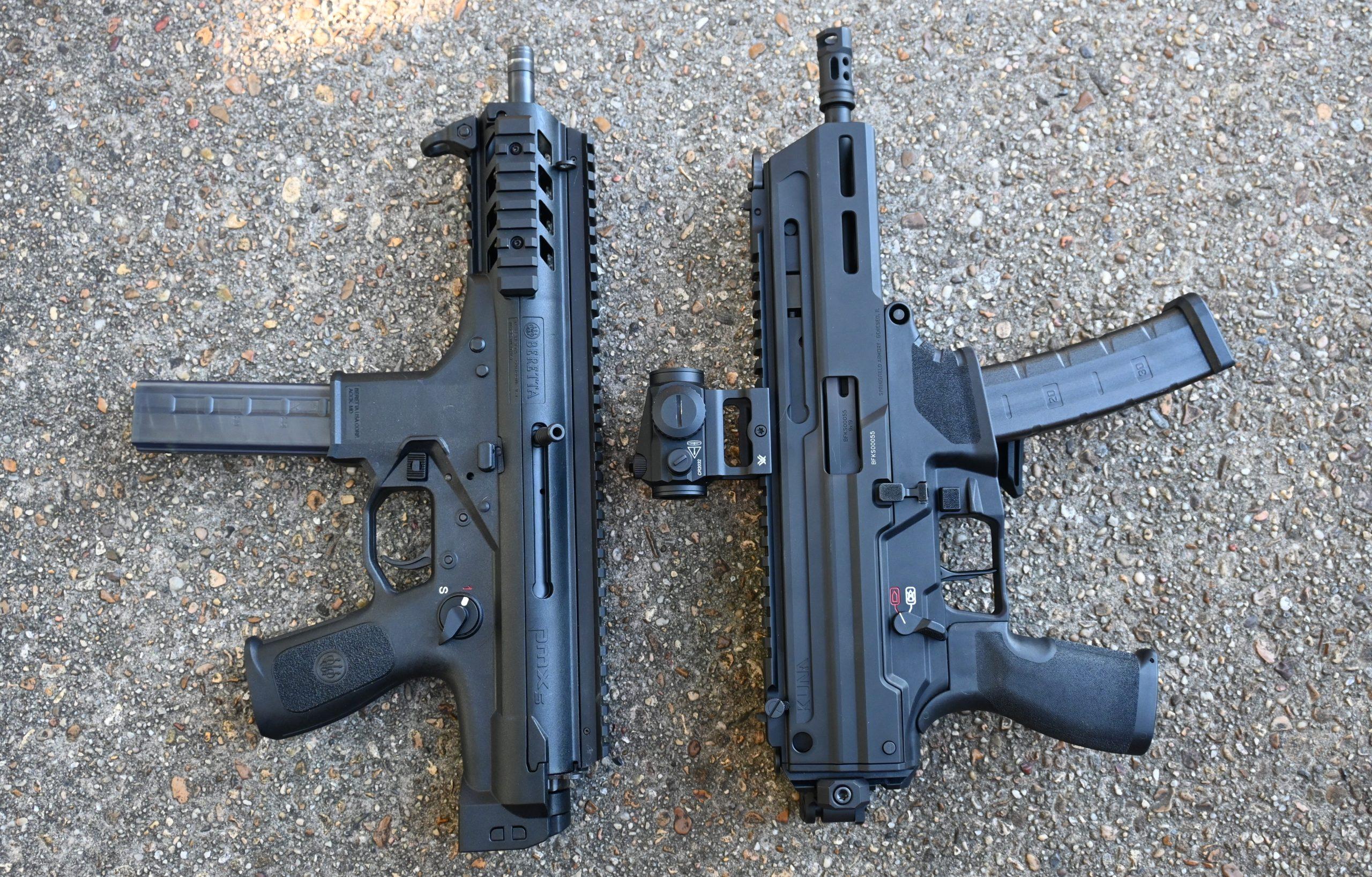 The Beretta PMXs (left) and Kuna (right)