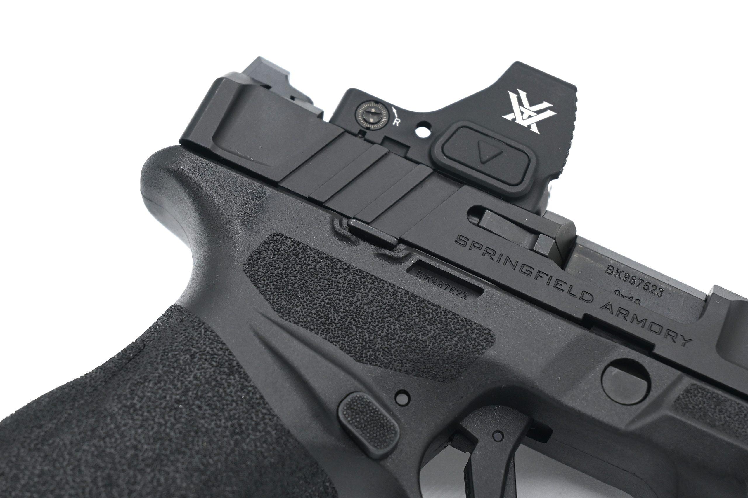 Three VIS pin sets that make the Echelon's optics system work — each set accommodates different red dot footprints, eliminating the need for adapter plates.