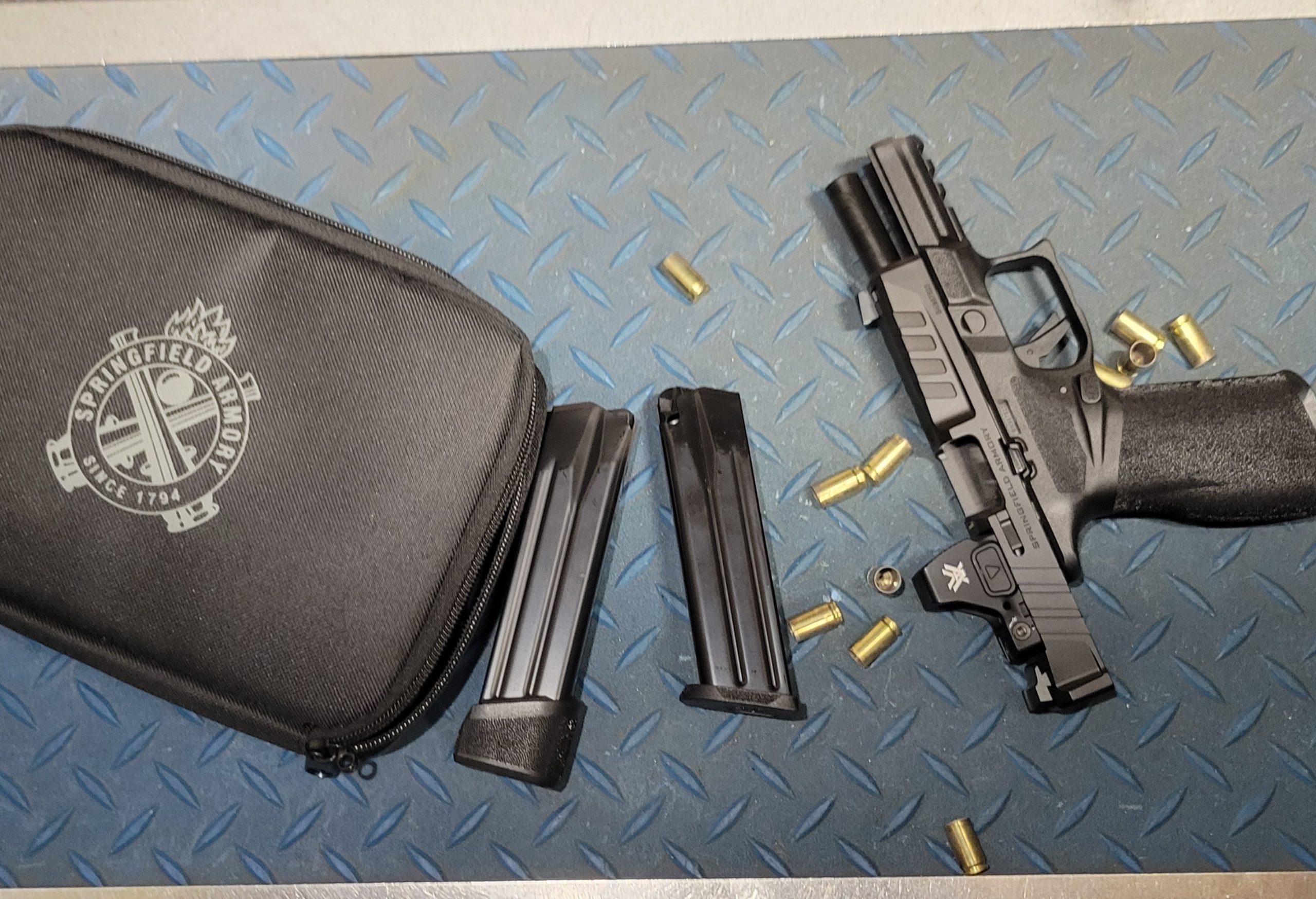 Eight ammunition types, 2,127 rounds — from bulk Blazer Brass to Federal HST defensive loads, the Echelon produced only three malfunctions, all ammunition-related.